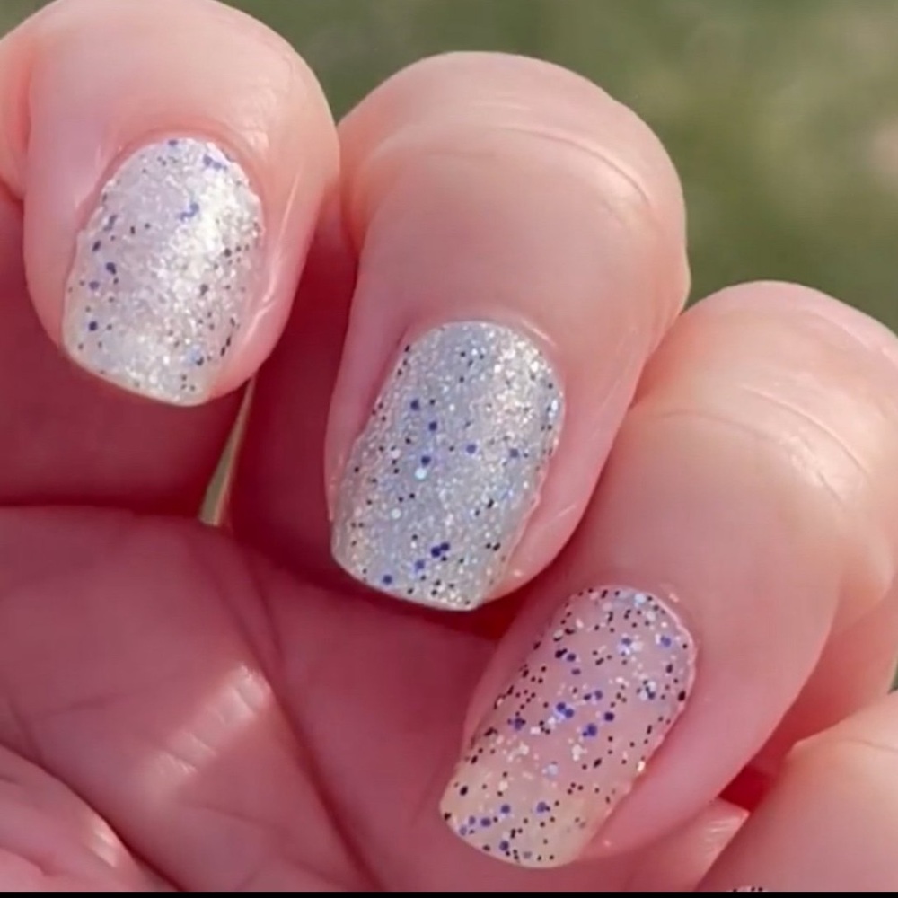 *Retired* Color Street: Have a Ball | Navy Blue Silver Glitter Party Clear - Picture 2 of 14